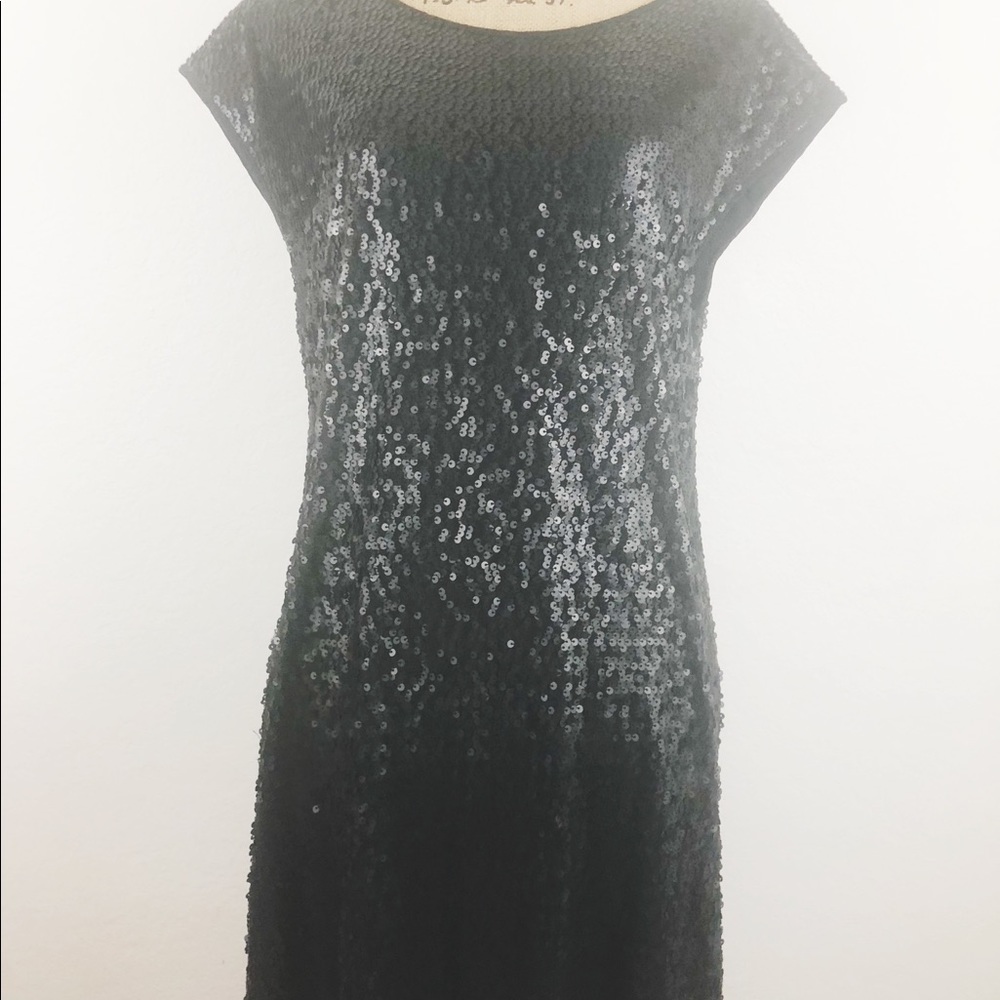Black sequence dress